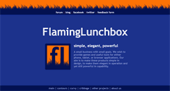 Desktop Screenshot of flaminglunchbox.net
