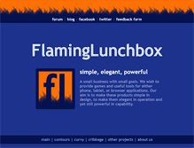 Tablet Screenshot of flaminglunchbox.net